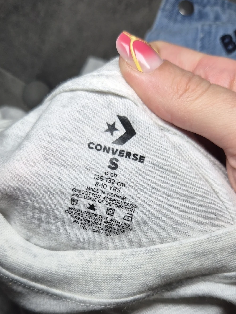 Converse Graphic Tee with Yellow & Blue Sneaker Print